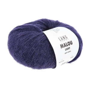 Lang Yarns Malou Light - Pelote de 50 gr - Coloris 0190 Violet Royal