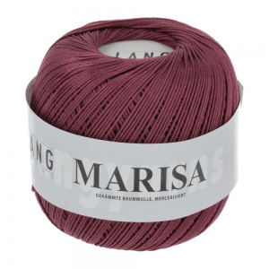 Lang Yarns Marisa - Pelote de 50 gr - Coloris 0163 Rouge Foncé
