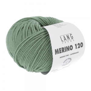 Lang Yarns Merino 120 - Pelote de 50 gr - Coloris 0091 Sauge