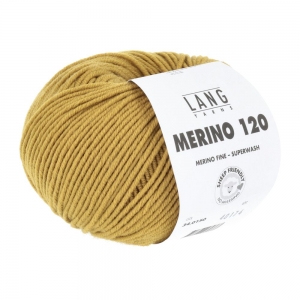 Lang Yarns Merino 120 - Pelote de 50 gr - Coloris 0150 Laiton