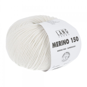 Lang Yarns Merino 150 - Pelote de 50 gr - Coloris 0001