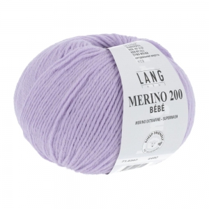 Lang Yarns Merino 200 Bébé - Pelote de 50 gr - Coloris 0307