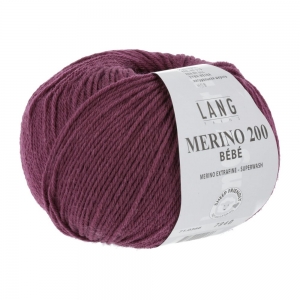 Lang Yarns Merino 200 Bébé - Pelote de 50 gr - Coloris 0366