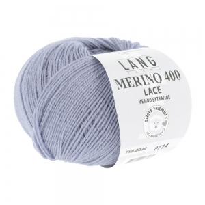 Lang Yarns Merino 400 Lace - Pelote de 25 gr - Coloris 0034 Jeans Clair