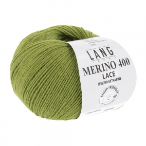 Lang Yarns Merino 400 Lace - Pelote de 25 gr - Coloris 0044 Lémon