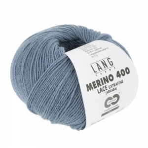 Lang Yarns Merino 400 Lace - Pelote de 25 gr - Coloris 0074 Atlantique
