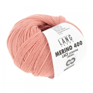 Lang Yarns Merino 400 Lace - Pelote de 25 gr - Coloris 0328 Saumon