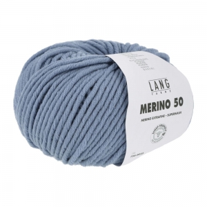 Lang Yarns Merino 50 - Pelote de 100 gr - Coloris 0033 Jeans Clair