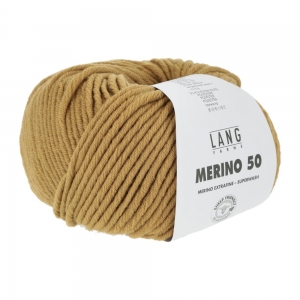 Lang Yarns Merino 50 - Pelote de 100 gr - Coloris 0050 Or