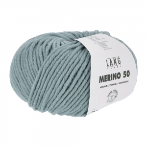 Lang Yarns Merino 50 - Pelote de 100 gr - Coloris 0072 Menthe Foncé