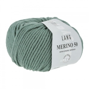 Lang Yarns Merino 50 - Pelote de 100 gr - Coloris 0092 Sauge