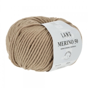 Lang Yarns Merino 50 - Pelote de 100 gr - Coloris 0139 Camel