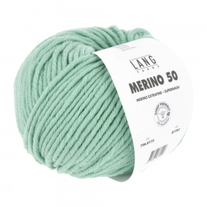 Lang Yarns Merino 50 - Pelote de 100 gr - Coloris 0172 Écume De Mer