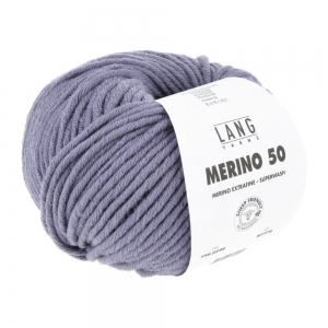 Lang Yarns Merino 50 - Pelote de 100 gr - Coloris 0246 Periwinkle
