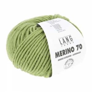 Lang Yarns Merino 70 - Pelote de 50 gr - Coloris 0044 Lémon