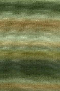 Lang Yarns Mille Colori Baby - Pelote de 50 gr - Coloris 0204 Multicolor Vert/Marron/Olive