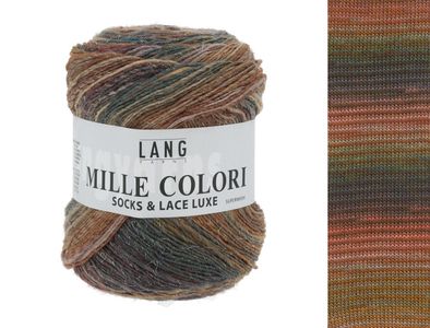 Lang Yarns Mille Colori Socks & Lace Luxe - Pelote de 100 gr - Coloris 0028