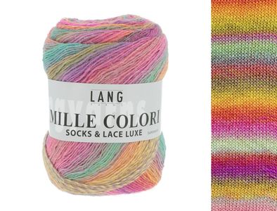 Lang Yarns Mille Colori Socks & Lace Luxe - Pelote de 100 gr - Coloris 0053