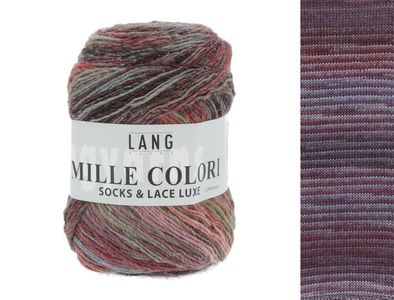 Lang Yarns Mille Colori Socks & Lace Luxe - Pelote de 100 gr - Coloris 0063