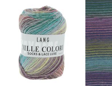 Lang Yarns Mille Colori Socks & Lace Luxe - Pelote de 100 gr - Coloris 0151