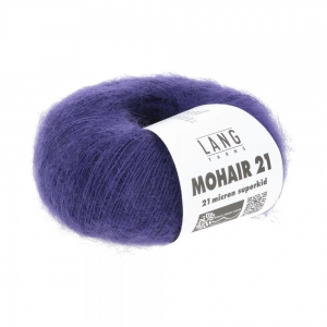Lang Yarns Mohair 21 - Pelote de 25 gr - Coloris 0190 Violet Royal