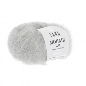 Lang Yarns Mohair Luxe - Pelote de 25 gr - Coloris 0003 Gris Clair Mélangé