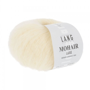Lang Yarns Mohair Luxe - Pelote de 25 gr - Coloris 0313 Jaune Pâle