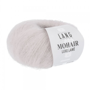 Lang Yarns Mohair Luxe Lame - Pelote de 25 gr - Coloris 0209 Argent - Rose