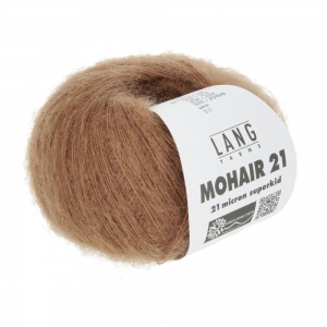 Lang Yarns Mohair 21 - Pelote de 25 gr - Coloris 0015 Nougat Foncé