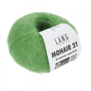 Lang Yarns Mohair 21 - Pelote de 25 gr - Coloris 0016 Vert Clair
