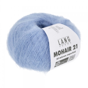 Lang Yarns Mohair 21 - Pelote de 25 gr - Coloris 0021 Bleu Clair