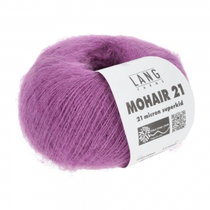 Lang Yarns Mohair 21 - Pelote de 25 gr - Coloris 0066 Fuchsia