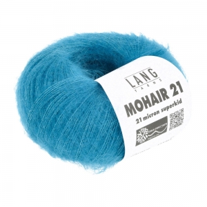 Lang Yarns Mohair 21 - Pelote de 25 gr - Coloris 0079 Turquoise