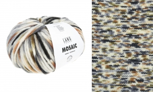 Lang Yarns Mosaic - Pelote de 100 gr - Coloris 0009 Écru/Gris/Olive/Brique