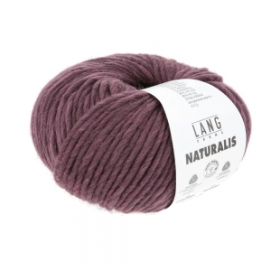 Lang Yarns Naturalis - Pelote de 50 gr - Coloris 0064 Bordeaux