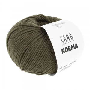 Lang Yarns Norma - Pelote de 50 gr - Coloris 0098 Olive Foncé