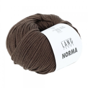 Lang Yarns Norma - Pelote de 50 gr - Coloris 0168 Marron Foncé