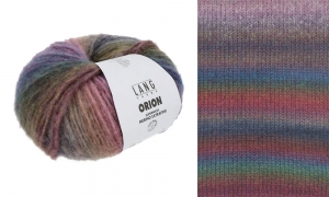 Lang Yarns Orion - Pelote de 100 gr - Coloris 0005 Violet/Vert/Pétrole