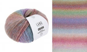 Lang Yarns Orion - Pelote de 100 gr - Coloris 0007 Vert/Violet/Rose