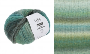 Lang Yarns Orion - Pelote de 100 gr - Coloris 0008 Vert/Olive/Bleu