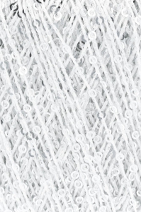 Lang Yarns Paillettes - Pelote de 25 gr - Coloris 0001 Blanc/Argent