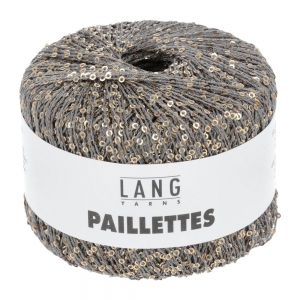 Lang Yarns Paillettes - Pelote de 25 gr - Coloris 0003 Gris/Or