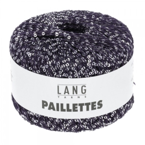 Lang Yarns Paillettes - Pelote de 25 gr - Coloris 0035 Marine/Argent