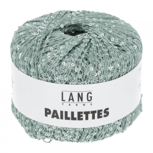 Lang Yarns Paillettes - Pelote de 25 gr - Coloris 0072 Acqua/Argent