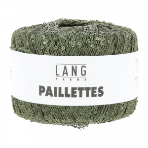 Lang Yarns Paillettes - Pelote de 25 gr - Coloris 0099 Vert Crocodile