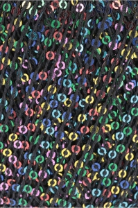 Lang Yarns Paillettes - Pelote de 25 gr - Coloris 0104 Noir/Multicolor