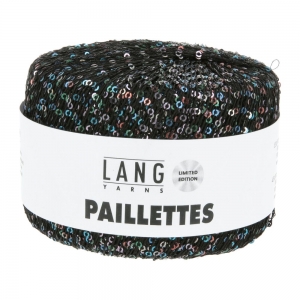 Lang Yarns Paillettes - Pelote de 25 gr - Coloris 0904 Noir/Galaxie