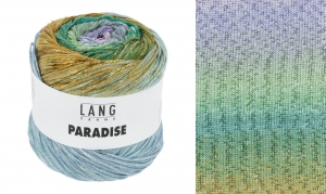Lang Yarns Merino Paradise - Pelote de 100 gr - Coloris 0017 Vert/Lilas