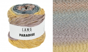 Lang Yarns Merino Paradise - Pelote de 100 gr - Coloris 0028 Saumon/Bleu Clair