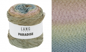 Lang Yarns Paradise - Pelote de 100 gr - Coloris 0039 Camel/Jeans/Rose